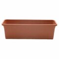 Grilltown 24 in. Light Terra Cotta Wind Box Planter GR2669393